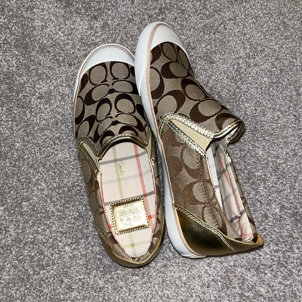 Coach slip on shoes